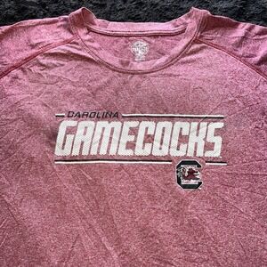 South Carolina Gamecocks Garnet Polyester T‎ Shirt Rivalry Threads Mens 2XL